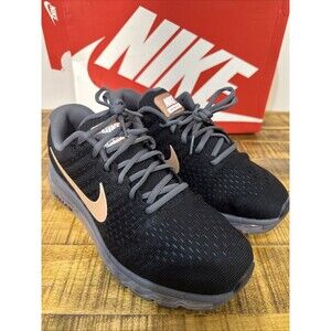 Nike Air Max 2017 Black Metallic Red Bronze 849560-008 Women's Size 9